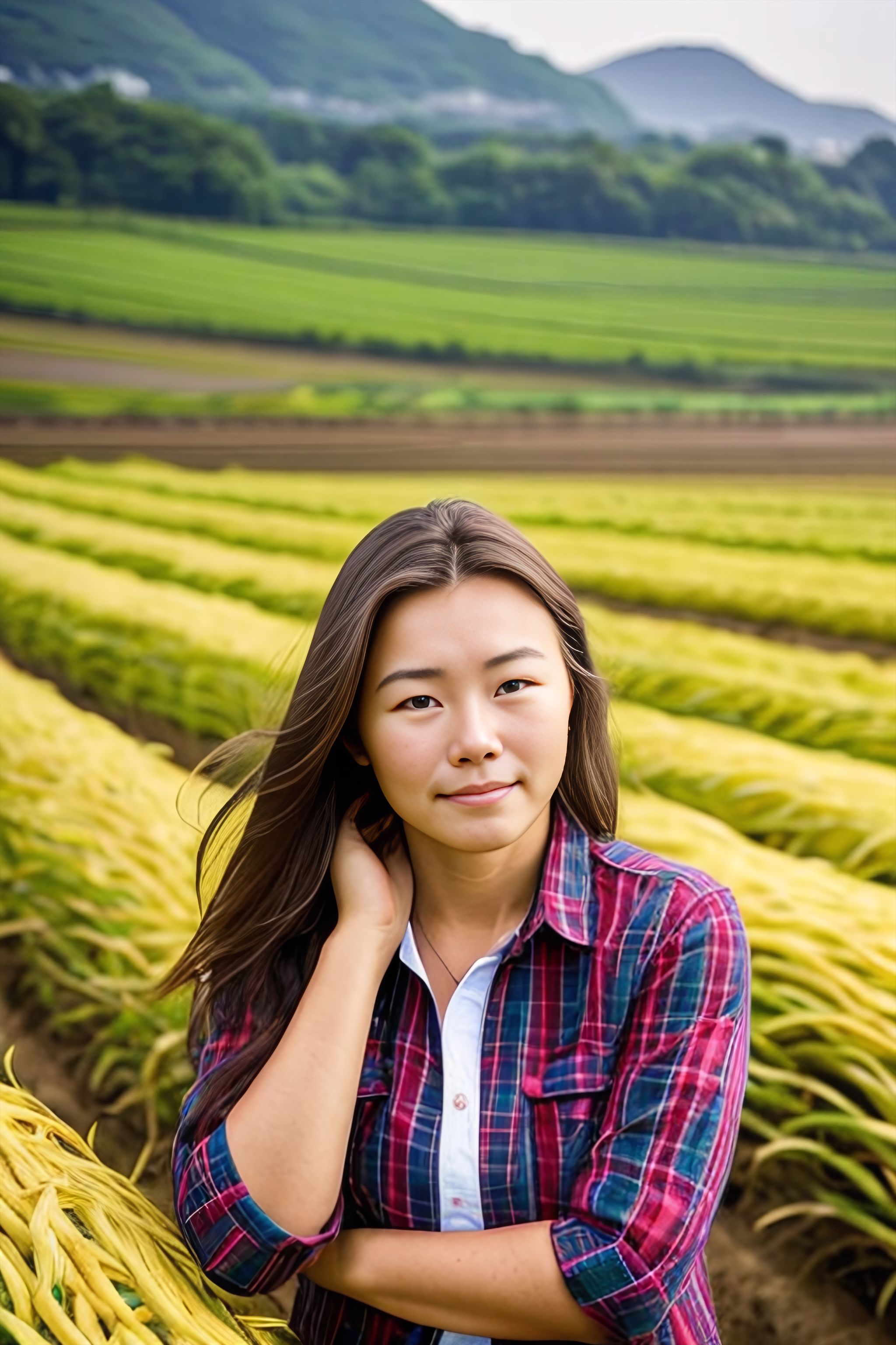 Portrait generated with Stable Diffusion.